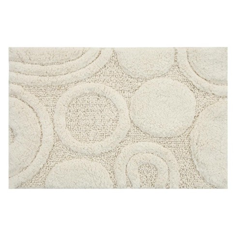 White Pearl Plush Memory Foam Bath Mat, 21x34, Sold by at Home