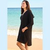 Swim 365 Women's Plus Size Embroidered Cotton Gauze Cover-Up - 4 of 4