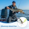 Unique Bargains Treble Hooks Metal Spinner Fishing Lures for Freshwater Saltwater Salmon 10 Pcs - 4 of 4