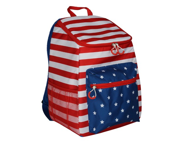 Evergreen Backpack Cooler - American Flag