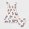 Baby Girls' 2pc Disney Minnie Mouse Woven Gauze Dress & Bloomer Set - Pink - 2 of 4