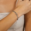 SHINE by Sterling Forever Rebel Station CZ Curb Chain Bracelet - 2 of 3