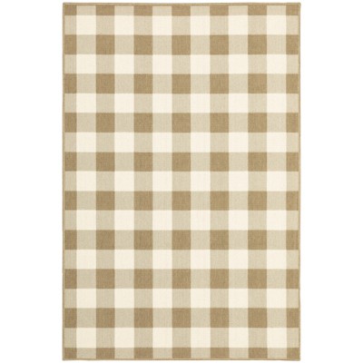 Oriental Weavers Marina 2598I Tan/ Ivory Indoor/Outdoor Area Rug - 8'6" x 13'