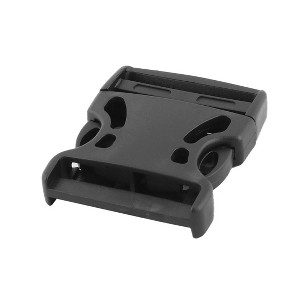 Unique Bargains Spare Parts Packbag Spare Part Plastic Side Quick Release Buckle Black 2" - 1 of 4