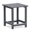 22'' 3 Gray PCS Folding Adirondack Sets,2 Resin Adirondack and Side Table - 3 of 4