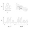 Wrapables Mr & Mrs Vintage Wooden Letter Sign DIY Decor Wedding Decoration - 3 of 3