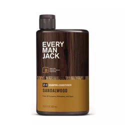 Every Man Jack Men's Nourishing Sandalwood Daily 2-in-1 Shampoo + Conditioner for All Hair Types- 13.5 fl oz