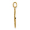 Black Bow Jewelry 14k Yellow Gold Small Solid Guardian Angel Medal Charm or Pendant - 2 of 4