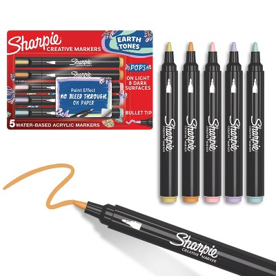 Sharpie Creative Markers 5ct Bullet Point Glowing Tropics