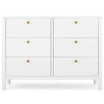 Babygap by Delta Children Legacy 6 Drawer Dresser with Leather Pulls and Interlocking Drawers - Black/Natural Black/Natural