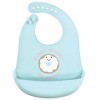 Hudson Baby Infant Girl Silicone Bibs 3pk, Sweetest Cupcake, One Size - 4 of 4