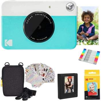 KODAK Printomatic Digital Instant Print Camera - Full Color Prints On ZINK  2x3 Sticky-Backed Photo Paper (Grey) Print Memories Instantly - Yahoo  Shopping