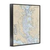 Stupell Industries Potomac River Chesapeake Bay Coastal Map Beige Blue, 16" x 20" - 3 of 4