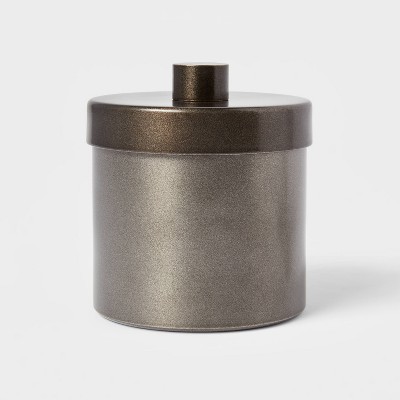 Aluminum Canister with Aged Metal Finish Gray - Threshold™
