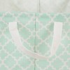 Design Imports Set of 2 Rectangle L 10.5 x 17.5 x 10 Pe Coated Cotton Poly Laundry Bins Lattice Aqua - 3 of 4