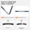 Acekool Pickup Truck Tent, Waterproof Double Layer Truck Bed Tent with Rainfly, 2 Person Portable Shelter for Camping, Fishing, Travel - 4 of 4