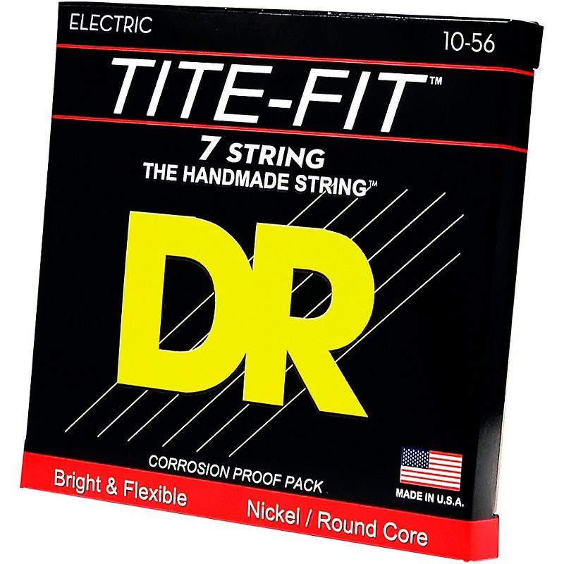 DR Strings Tite-Fit MT7-10 Medium 7-String Nickel Plated Electric Guitar Strings, 3 of 4