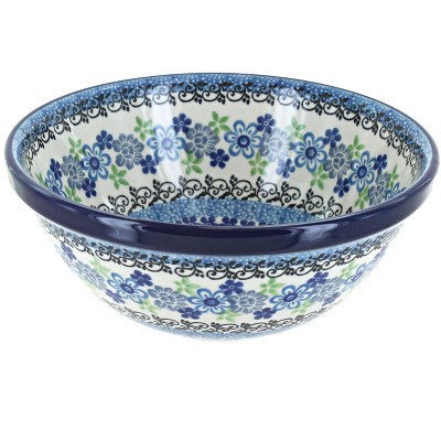 Blue Rose Polish Pottery Eliza Cereal/Soup Bowl