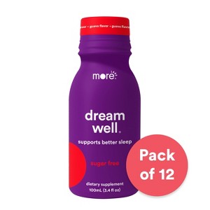 Dream Well by More Labs, Holistic Sleep Drink Solution, Sleep Aid, Non-Habit Forming with Lemon Balm, Jujube Seed, Melatonin, Glycine - 1 of 4