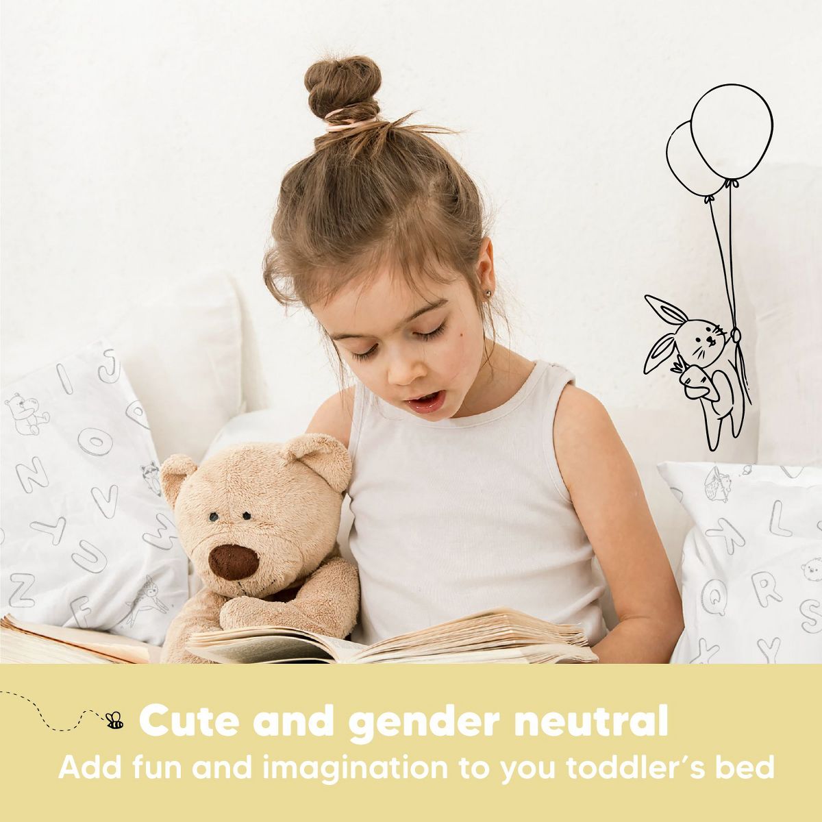 KeaBabies Toddler Pillow with Pillowcase, 13X18 Soft Organic Cotton Toddler Pillows for Sleeping, Kids Travel Pillow Age 2-5 - thumbnail 9