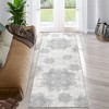 Vintage Boho Area Rug Medallion Distressed Rug, Abstract, Non-Slip - 2 of 4
