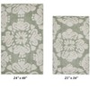 Medallion Collection 2 Piece 100% Cotton Tufted Bathroom Rug Set  with Non-Slip Backing, Machine Washable, Tumble Dry Bath Mat - 2 of 4