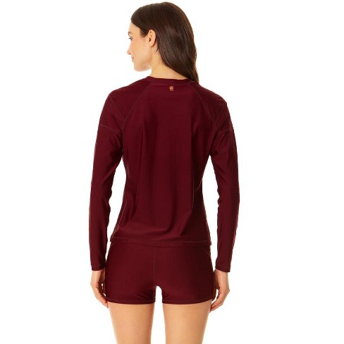 Coppersuit - Women's Long Sleeve Rashguard Swimsuit Top - image 1 of 4