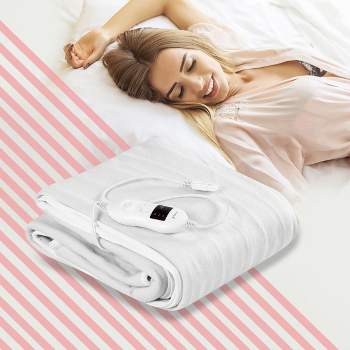 Electric Heated Mattress Pad Safe Twin/Full/Queen/King 8 Temperature 10h Timer