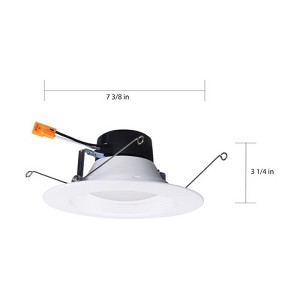 Satco Nuvo White 5-6 in. W Plastic LED Retrofit Recessed Lighting 9 W - 1 of 1