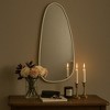 TEHOME Chrome Asymmetrical Bathroom Mirror Irregular Shaped Wall Mirror - 3 of 4