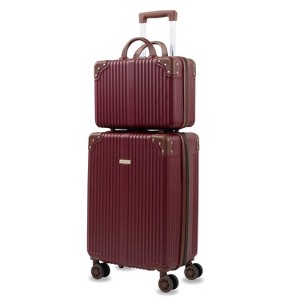 Puiche Tresor 2-Piece Carry-On Spinner Weekender Bag Luggage Sets - 1 of 4