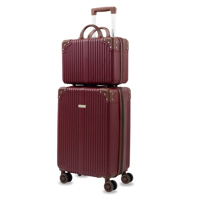 Puiche Tresor 2-Piece Carry-On Spinner Weekender Bag Luggage Sets, 1 of 11