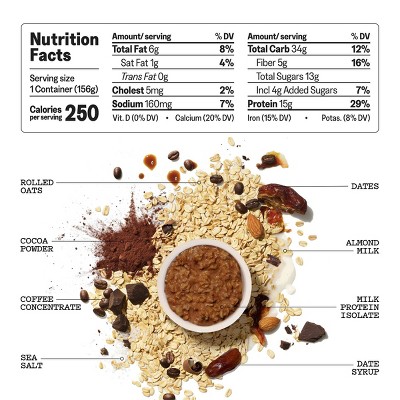 MUSH Protein Bethenny Frankel Mocha Overnight Oats Cup - 5.5oz