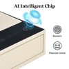 UNISOAR Biometric Fingerprint Jewelry Safe for Home , Leather Wrapped  Safe , Slide-Away Drawer, Digital Keypad & Fingerprint Lock - 2 of 4