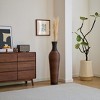 Gulches 39 "tall standing designer floor vases with elegant two-tone dark brown finishes for decorating living rooms, bedroom - 2 of 4