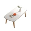 Folding Coffee Table, Side Tables, Wooden Living Room Tables - 3 of 4