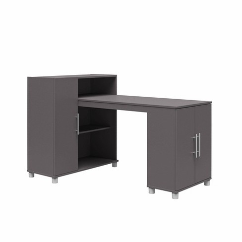 Cabell Hobby And Craft Desk With, Craft Storage Cabinet With Table