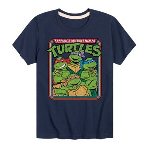 Boys' - Teenage Mutant Ninja Turtles - Retro Group Short Sleeve Graphic T-Shirt - 1 of 4