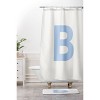 Deny Designs April Lane Art Block Monogram Shower Curtain - 3 of 3
