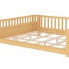 KWPZQEB Montessori Toddler Bed with Wood Slats for Kids, Wood Platform Bed with Safety Guardrails & and Detachable Fence - 4 of 4