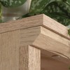 Sauder 70.866" Aspen Post Library Bookcase Prime Oak: Laminated Adjustable Shelves, MDF Frame, Metal Hardware - 4 of 4