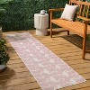 JONATHAN Y Liana Casual Coastal Flamingos Two-Tone Indoor/Outdoor Area Rug - 2 of 4
