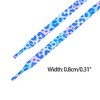 INSPIRE CHIC Leopard Multicolor Tie Dye Gradient Flat Shoelaces Sports Sneakers 2 Pairs - 3 of 4