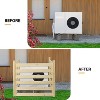 VINGLI Privacy Fence, Privacy Fence Panels for Outside, Outdoor Trash Can Pool Equipment (36 x 36in) - 3 of 4