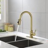 Munora Single Handle High Arc Pull Out Kitchen Faucet with Pull Down Sprayer, Stainless Steel - 4 of 4