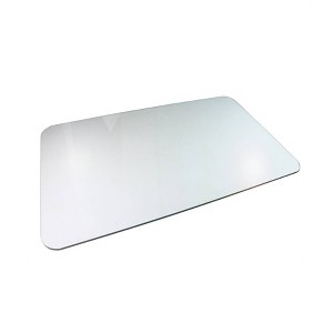 Floortex - 36"x48" Glaciermat Heavy Duty Glass Chair Mat for Hard Floors & Carpets Crystal Clear - 1 of 4