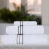 Premium Cotton Solid Plush Heavyweight Hotel Luxury Towel Set by Blue Nile Mills - 2 of 4