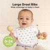 KeaBabies 8pk Organic Baby Bibs for Boy, Baby Drool Bib for Baby Boys and Girls, Newborn Teething Bibs - 2 of 4