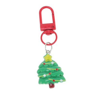 Unique Bargains Christmas Keychain Lobster Clasp Alloy Resin Multicolor 1 Pc