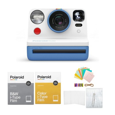 Polaroid Now VF i-Type Instant Camera Blue Bundle with Film &  Accessory Kit